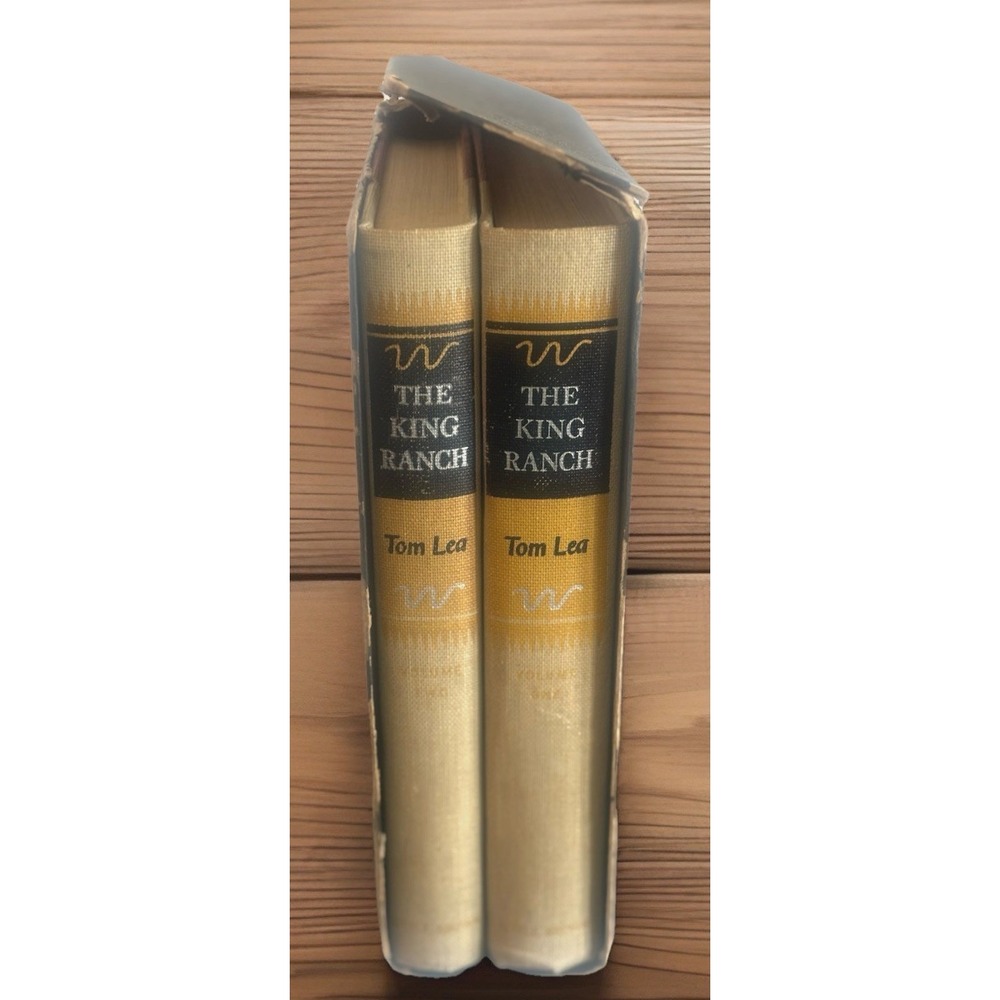 Vtg The King Ranch 2 Vol Book Set w Box 1st Edition Printing Texas Tom Lea 1957
